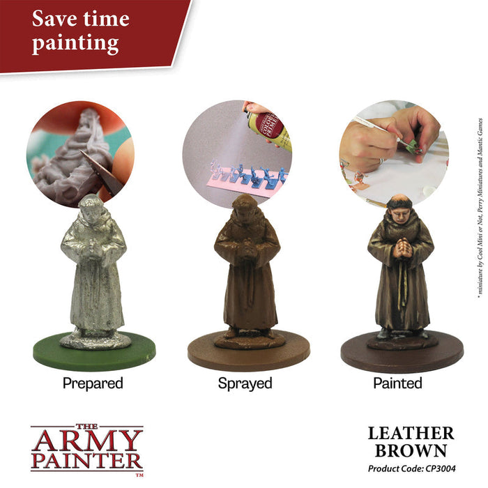 Army Painter Colour Primer: Leather Brown - for just $17.99! 