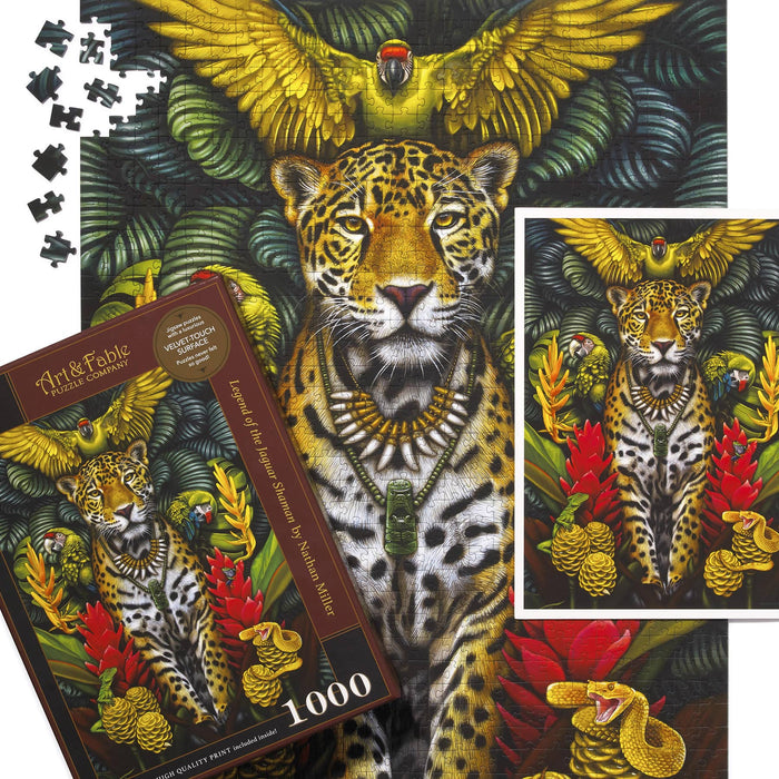 Legend of the Jaguar Shaman 1000 Piece Premium Jigsaw Puzzle Art & Fable - for just $34.99! 