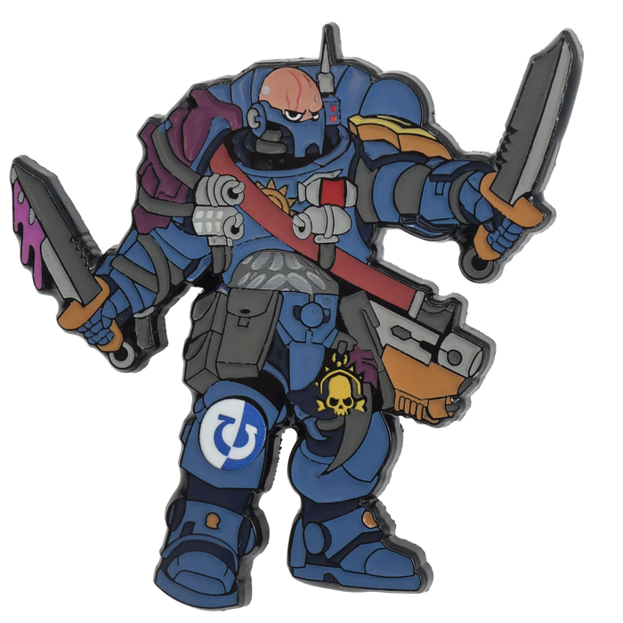Foam Brain Mystery Loot: 40K Enamel Pins - Ultramarines vs Tyranids - for just $11.99! 