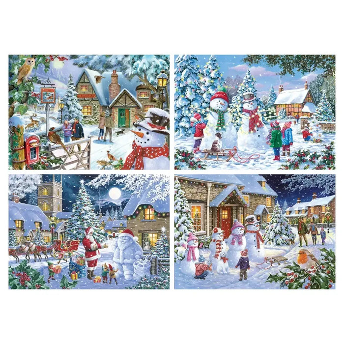 Let it Snow Set of 4 500 Piece Jigsaw Puzzles HOP - for just $49.99! 
