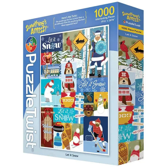 Let it Snow "Something's Amiss!" 1000 Piece Jigsaw Puzzle PuzzleTwist - for just $25.99! 
