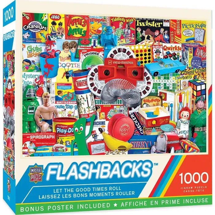 Let the Good Times Roll Flashbacks 1000 Piece Jigsaw Puzzle MasterPieces - for just $17.99! 