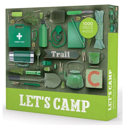 Let's Camp 1000 Piece Jigsaw Puzzle Gibbs Smith - for just $19.99! 