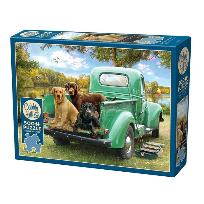 Let's Go Fishing 500 Piece Jigsaw Puzzle Cobble Hill - for just $17.99! 