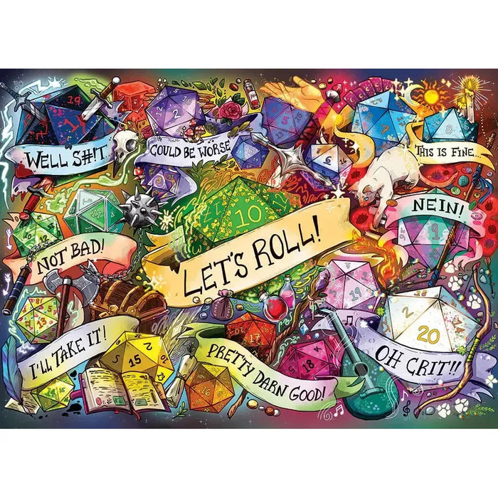Let's Roll! 500 Piece Jigsaw Puzzle Cobble Hill - for just $17.99! 