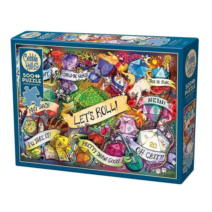 Let's Roll! 500 Piece Jigsaw Puzzle Cobble Hill - for just $17.99! 