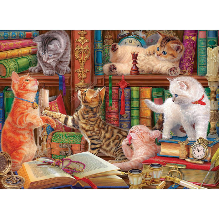 Library Kittens 1000 Piece Jigsaw Puzzle Eurographics - for just $19.99! 