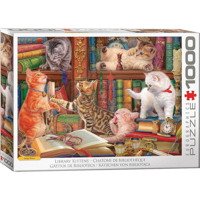 Library Kittens 1000 Piece Jigsaw Puzzle Eurographics - for just $21.99! 