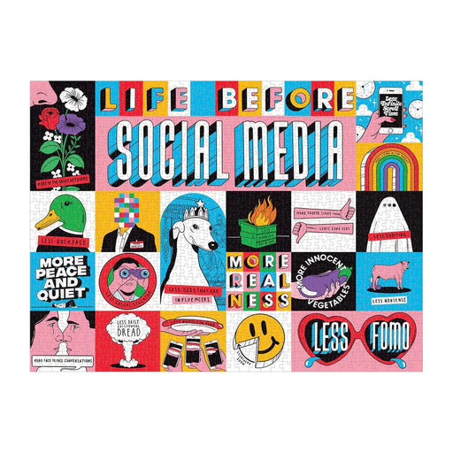 Life Before Social Media 1000 Piece Jigsaw Puzzle Galison - for just $19.99! 