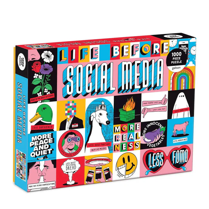 Life Before Social Media 1000 Piece Jigsaw Puzzle Galison - for just $19.99! 