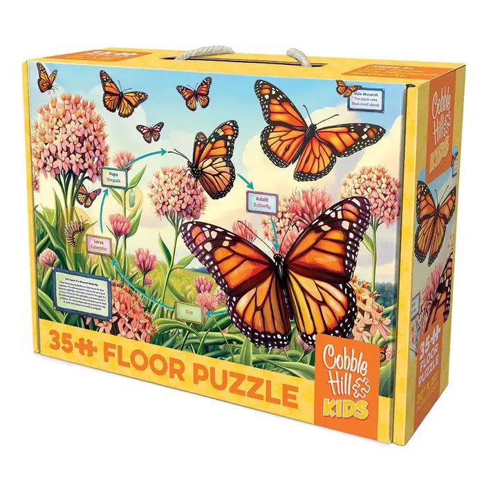 Life Cycle of a Monarch 35 Piece Floor Jigsaw Puzzle Cobble Hill - for just $19.99! 