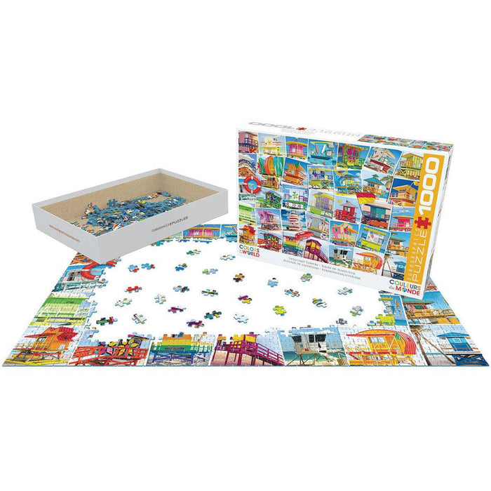 Lifeguard Towers 1000 Piece Jigsaw Puzzle Eurographics - for just $19.99! 