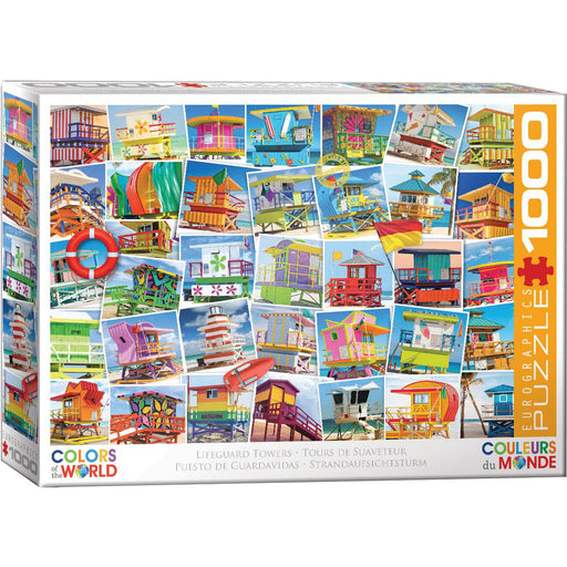 Lifeguard Towers 1000 Piece Jigsaw Puzzle Eurographics - for just $19.99! 