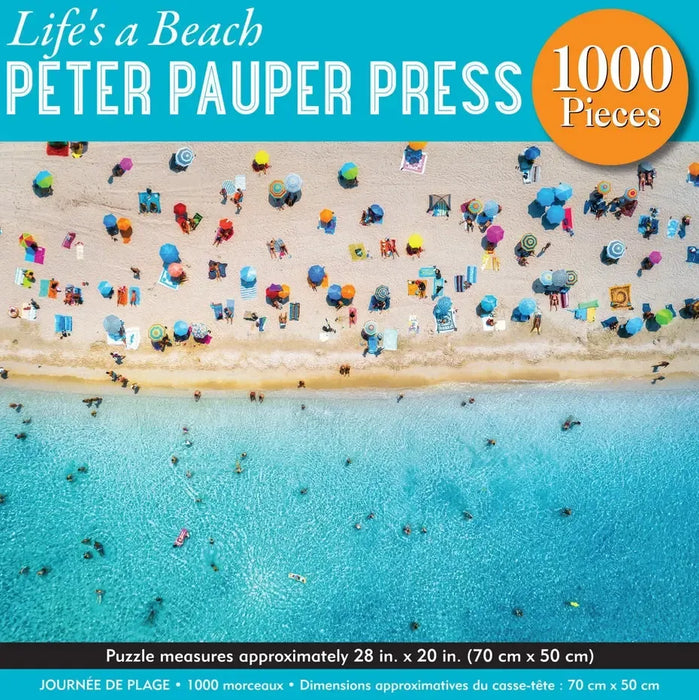 Life's a Beach 1000 Piece Jigsaw Puzzle Peter Pauper - for just $19.99! 