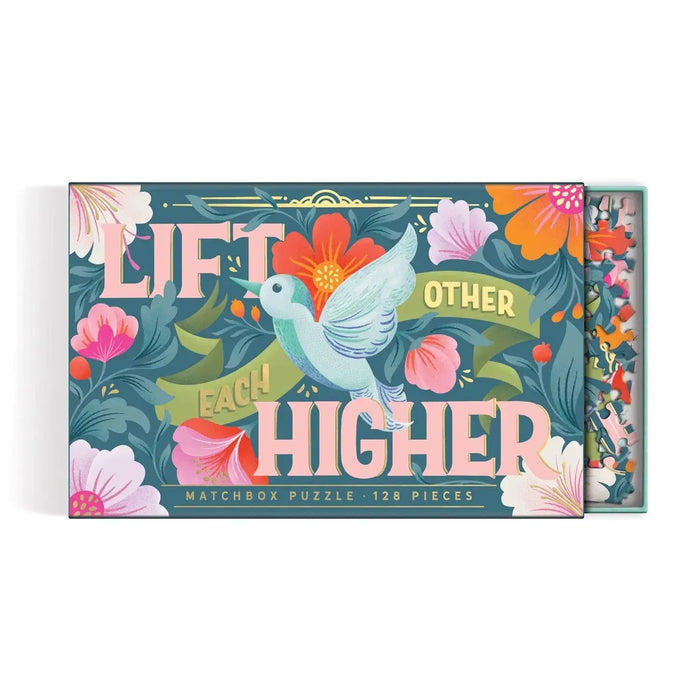Lift Each Other Higher 128 Piece Matchbox Mini Jigsaw Puzzle Galison - for just $9.99! 