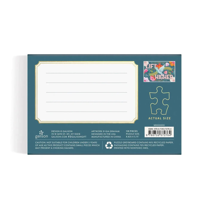 Lift Each Other Higher 128 Piece Matchbox Mini Jigsaw Puzzle Galison - for just $9.99! 