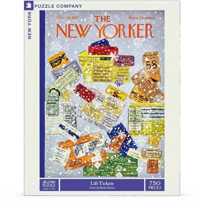 Lift Tickets The New Yorker 750 Piece Jigsaw Puzzle NYPC - for just $27.99! 