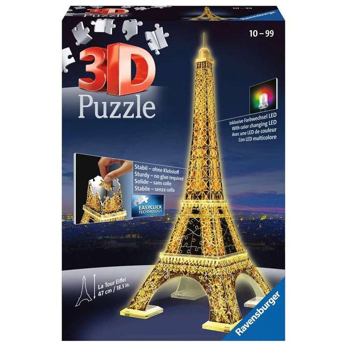 Light-Up Eiffel Tower 226 Piece 3D Jigsaw Puzzle Ravensburger - for just $44.99! 