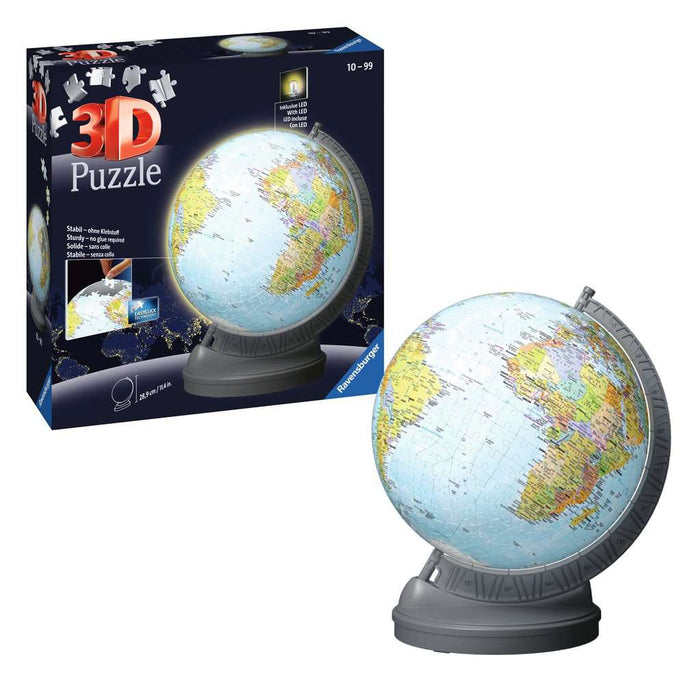 Light-Up Globe with Stand 548 Piece 3D Jigsaw Puzzle Ravensburger - for just $59.99! 