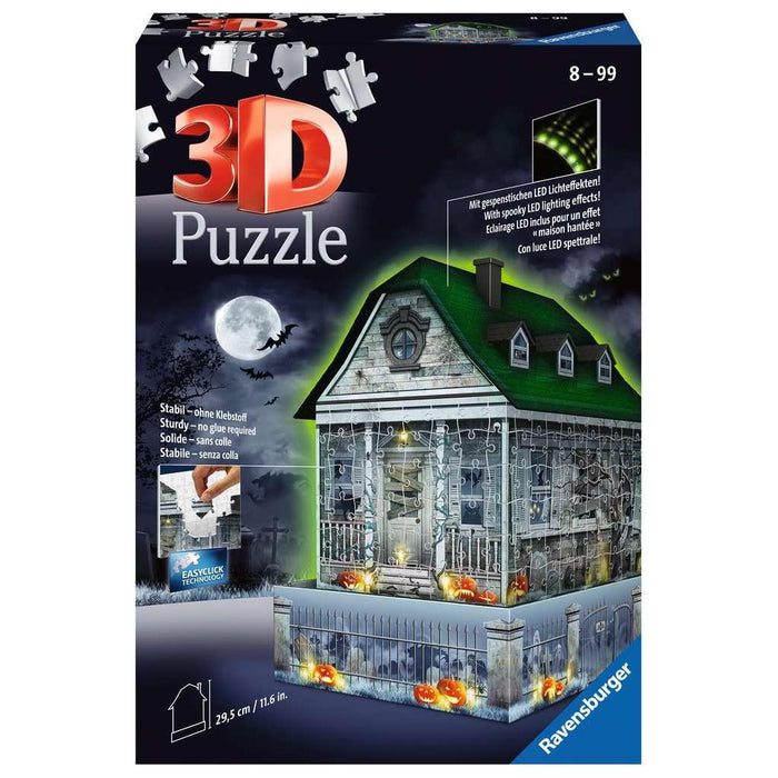 Light-Up Haunted House 257 Piece 3D Jigsaw Puzzle Ravensburger - for just $44.99! 