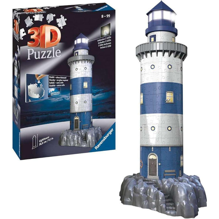 Light-Up Lighthouse 219 Piece 3D Jigsaw Puzzle Ravensburger - for just $44.99! 