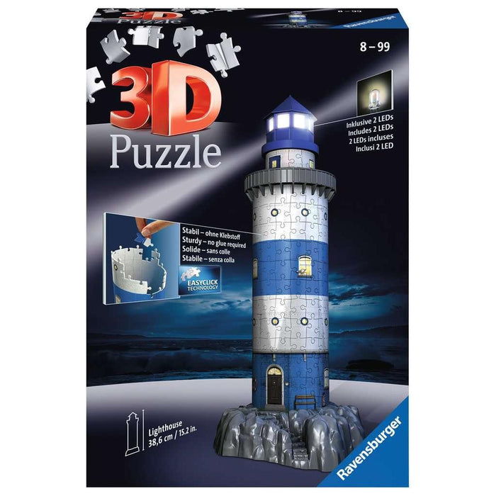 Light-Up Lighthouse 219 Piece 3D Jigsaw Puzzle Ravensburger - for just $44.99! 