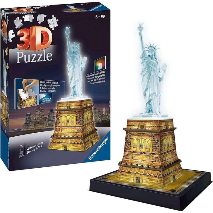 Light-Up Statue of Liberty 120 Piece 3D Jigsaw Puzzle Ravensburger - for just $49.99! 