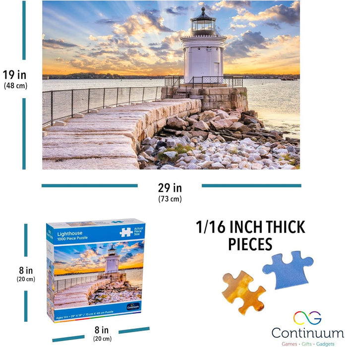 Lighthouse 1000 Piece Jigsaw Puzzle Continuum - for just $14.99! 