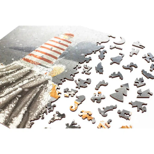Lighthouse 250 Piece Wooden Jigsaw Puzzle Geek Toys - for just $49.99! 