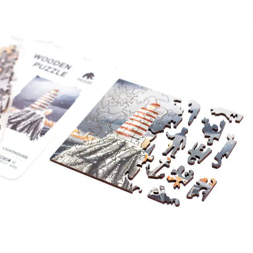 Lighthouse 40 Piece Mini Wooden Jigsaw Puzzle Geek Toys - for just $14.99! 