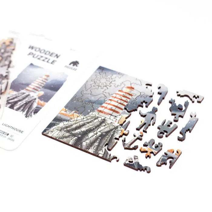 Lighthouse 40 Piece Mini Wooden Jigsaw Puzzle Geek Toys - for just $14.99! 
