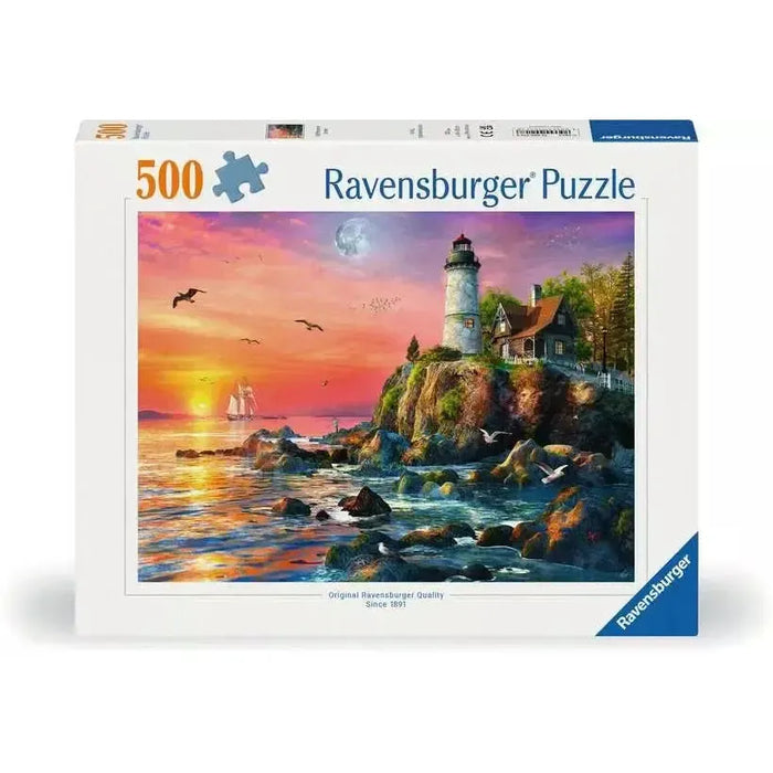 Lighthouse at Sunset 500 Piece Jigsaw Puzzle Ravensburger - for just $19.99! 