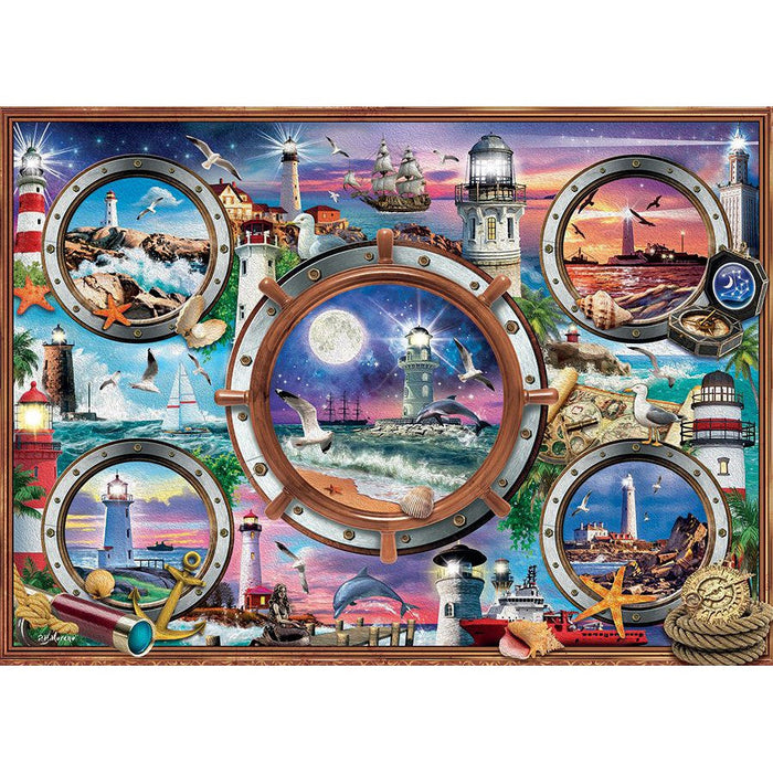 Lighthouses 1000 Piece Jigsaw Puzzle Cobble Hill - for just $19.99! 