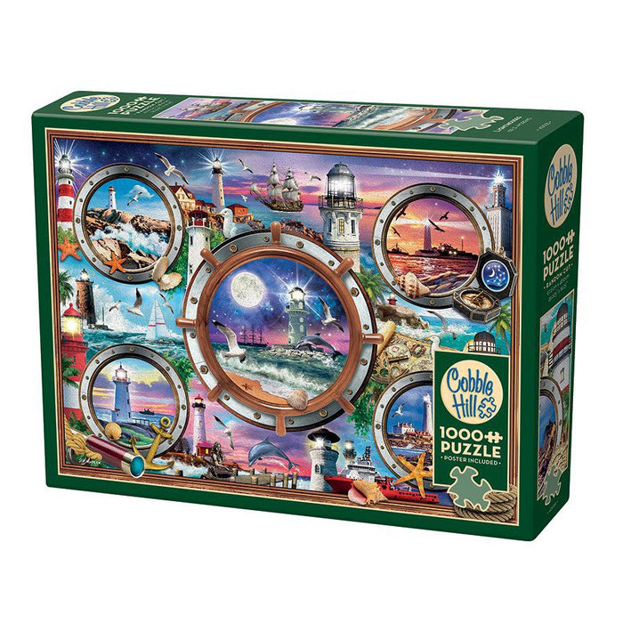 Lighthouses 1000 Piece Jigsaw Puzzle Cobble Hill - for just $19.99! 