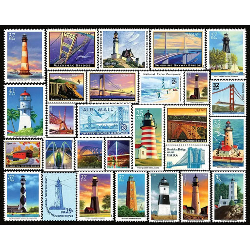 Lighthouses & Bridges 1000 Piece Jigsaw Puzzle White Mountain - for just $19.99! 