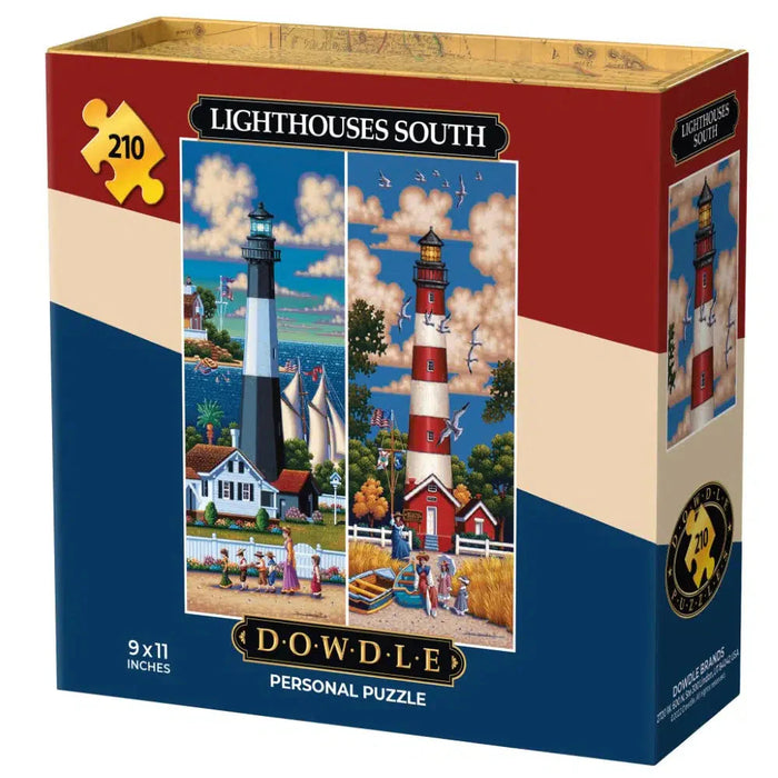 Lighthouses South 210 Piece Jigsaw Puzzle Dowdle - for just $11.99! 