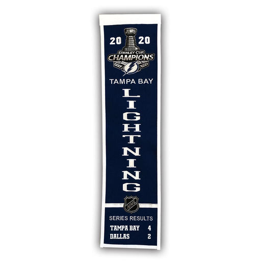 Tampa Bay Lightning 2020 Stanley Cup Champions NHL Hockey Heritage Banner - for just $44.99! 