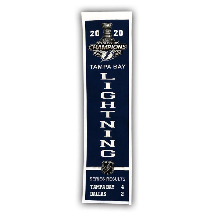 Tampa Bay Lightning 2020 Stanley Cup Champions NHL Hockey Heritage Banner - for just $44.99! 