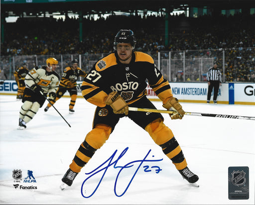 Hampus Lindholm 2023 Winter Classic Action Boston Bruins Autographed 8" x 10" Hockey Photo - for just $59.99! 