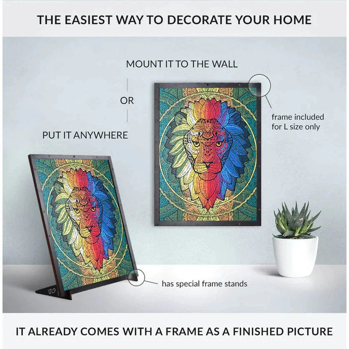 Lion 250 Piece Wooden Jigsaw Puzzle Geek Toys - for just $99.99! 