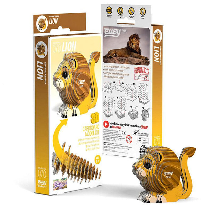 Lion 3D Cardboard Model Kit Eugy - for just $11.99! 