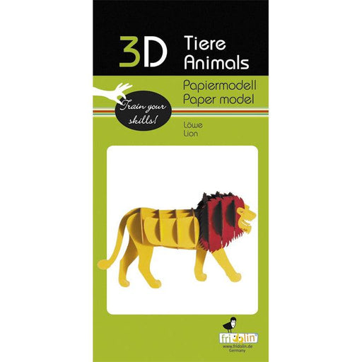 Lion 3D Cardboard Model Kit Fridolin - for just $7.99! 