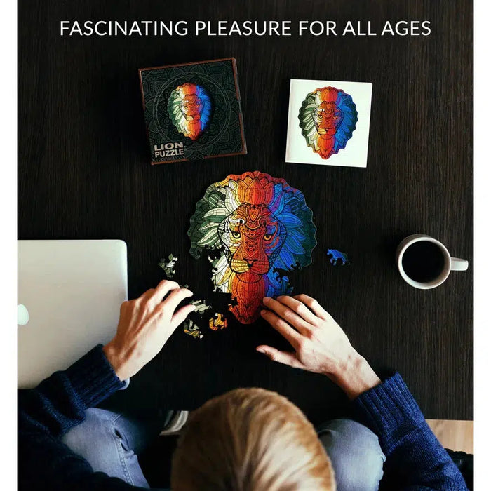 Lion 70 Piece Wooden Jigsaw Puzzle Geek Toys - for just $49.99! 