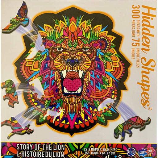 Lion Hidden Shapes 300 Piece Jigsaw Puzzle Sure Lox - for just $10.99! 
