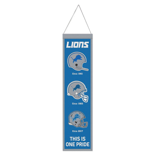 Detroit Lions 8" x 32" Wool Banner - for just $44.99! 