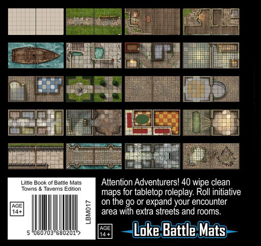 Little Book of Battle Mats: Towns & Taverns - for just $12.99! 