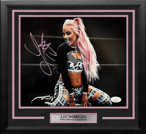 Liv Morgan in Action Autographed Framed WWE Wrestling Photo - for just $99! 