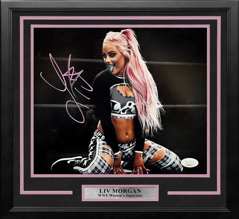Liv Morgan in Action Autographed Framed WWE Wrestling Photo - for just $99! 