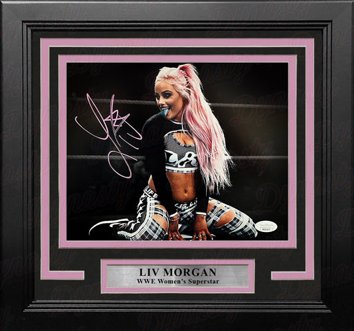 Liv Morgan in Action Autographed Framed WWE Wrestling Photo - for just $99! 