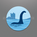 Loch Ness Monster Circle Sticker - for just $3.50! 